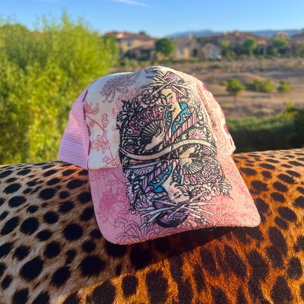Four 41 Japanese Trucker Hat Pink Y2K Grunge - Never Worn - Made in LA